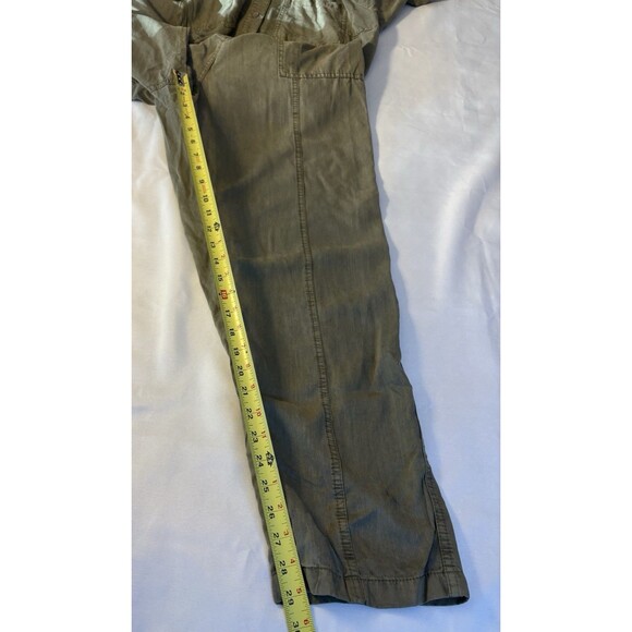 SUNDANCE Wayside Cargo Utility Jumpsuit XL Green Vintage Wash Roll Tab Coveralls - Picture 14 of 15